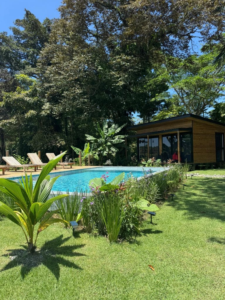 Five-bungalow income property with pool for sale in Big Creek, Bocas del Toro